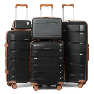 Stylish Carry On Checked Suitcase Set, Sturdy Durable Scratch-resistant,TSA Lock,Spinner Wheels