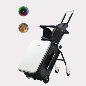 Kid Suitcase Luggage with Spinner Wheels,Large Suitcases with Child Seat Design